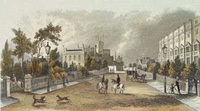 Lansdown Terrace, Cheltenham, engraved by D. Eichbaum, c.1840 by English School